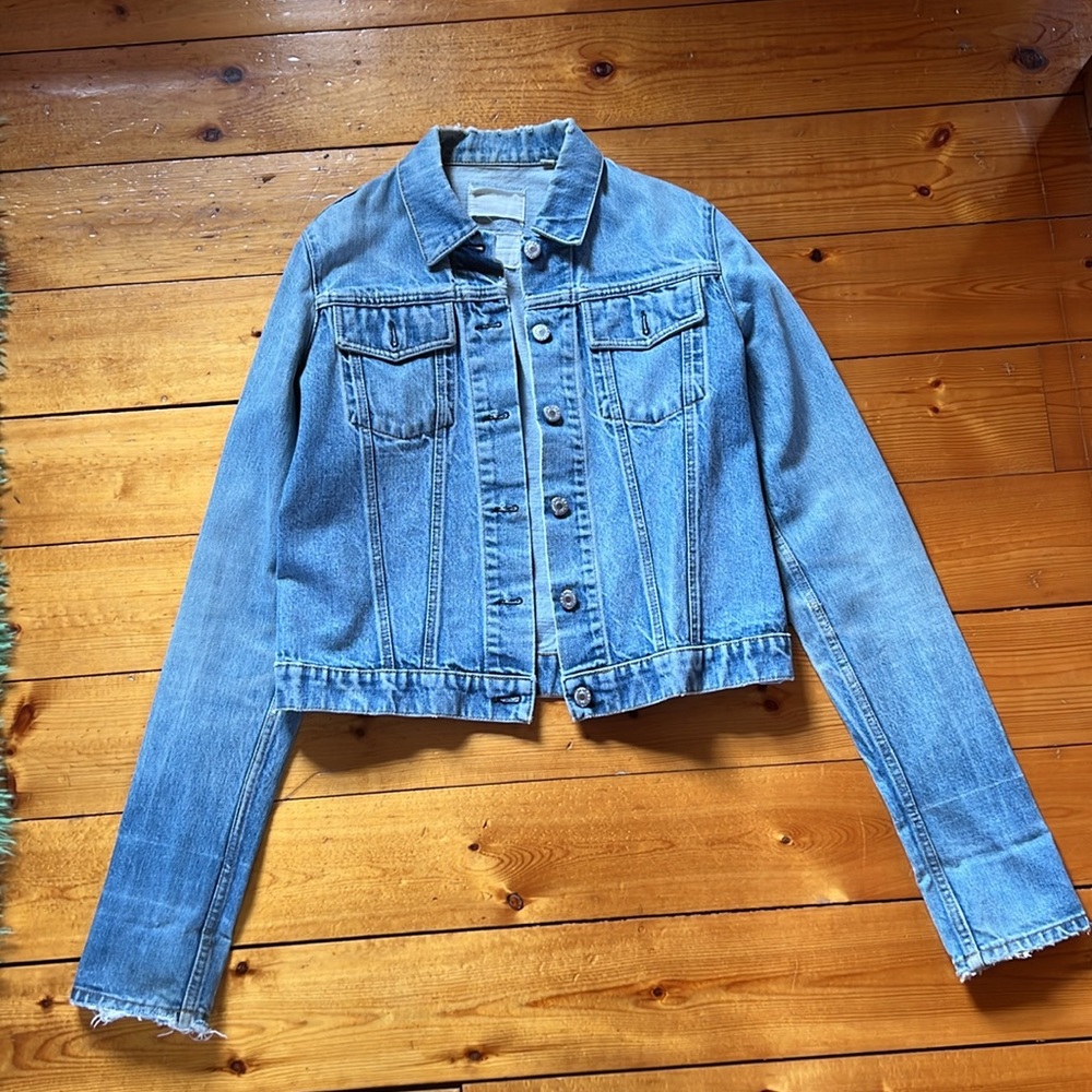 Vintage Helmut Lang Jean Jacket Circa 1996. Coveted 90s Item. Size 4.